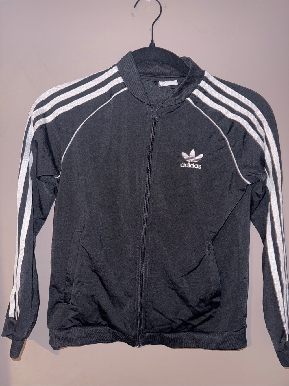 Adidas Youth Black Track Jacket